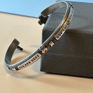 Ashley Weber handmade metalsmith sterling silver cuff OOAK